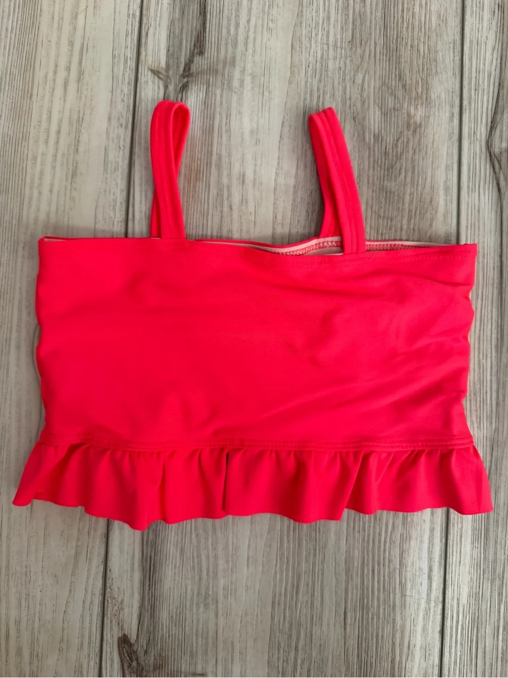Soel Dance Neon coral Ruffle top